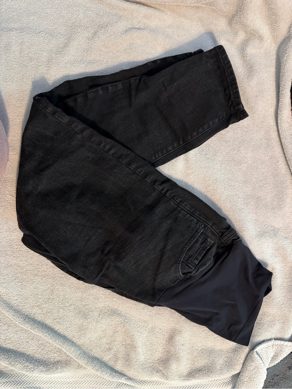 Black Maternity Denim jeans - Pull-On Style